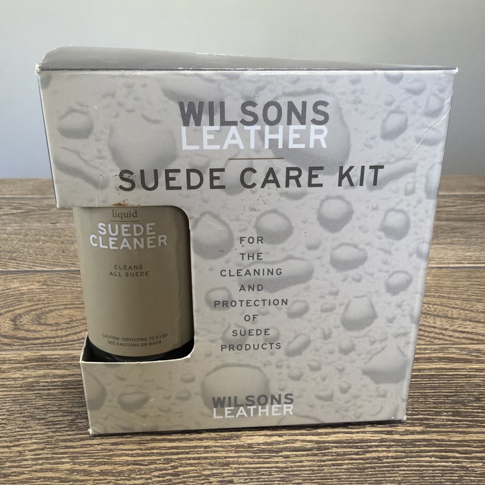 Wilson's Leather Sure Care Kit 4 Oz Brush Cleaning Sponge And Liquid Cleaner